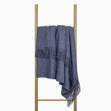 Oxford Wool-Blend Throw Blanket